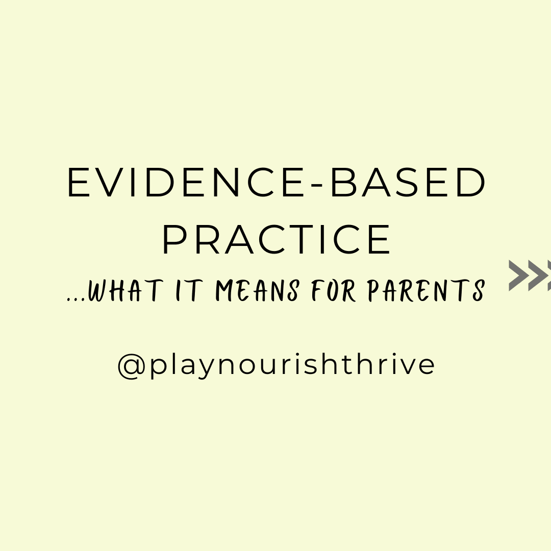 Evidence-based practice...what it means for parents - Play Nourish Thrive
